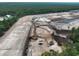 Aerial view of construction site with heavy machinery at 25 Northbrook Dr, Murrells Inlet, SC 29576