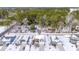 Aerial view of a house in a snow-covered neighborhood at 274 Columbus St., Conway, SC 29526