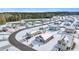 Aerial view of a neighborhood with snow-covered houses at 275 Columbus St., Conway, SC 29526