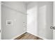 Laundry room with shelving and linoleum floor at 275 Columbus St., Conway, SC 29526