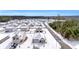 Aerial view of house and neighborhood in winter at 281 Columbus St., Conway, SC 29526