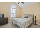 Cozy bedroom with carpeted floor, window, and a full-size bed at 3141 Shorecrest Bay Dr., Murrells Inlet, SC 29576