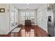 Laundry room with double doors and hardwood floors at 3141 Shorecrest Bay Dr., Murrells Inlet, SC 29576