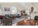 Bright living room with vaulted ceiling, hardwood floors, and views into the dining area for easy living at 3141 Shorecrest Bay Dr., Murrells Inlet, SC 29576