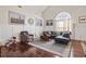 Living room with hardwood floors and vaulted ceiling at 3141 Shorecrest Bay Dr., Murrells Inlet, SC 29576