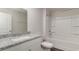 Clean bathroom with granite countertop, shower, and bathtub at 3410 Ashridge Way, Conway, SC 29526