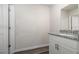 Small bathroom with granite vanity and gray flooring at 3488 Ashridge Way, Conway, SC 29526