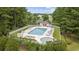 Community pool with lounge chairs, a spa, and a pool house at 363 Junco Circle, Longs, SC 29568