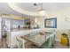 Modern kitchen featuring stainless steel appliances, granite countertops, and seamless access to dining area at 4103 N Ocean Blvd. # 504, North Myrtle Beach, SC 29582