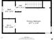Second floor plan showing a primary bedroom, bathroom, walk in closet, and a small hall at 412 Chesterfield Ct., Myrtle Beach, SC 29577