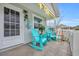 Charming front porch with rocking chairs, nautical decor, and tile flooring at 412 Chesterfield Ct., Myrtle Beach, SC 29577