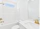 Clean bathroom with modern fixtures including a vanity and shower-tub, offering a fresh and functional space at 45 Northbrook Dr, Murrells Inlet, SC 29576