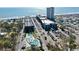 Aerial view of resort, pool, and ocean at 5905 S Kings Hwy. # 514-B, Myrtle Beach, SC 29575