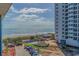 View of the beach and ocean from a condo at 5905 S Kings Hwy. # 514-B, Myrtle Beach, SC 29575