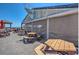 Oceanfront deck with tables and chairs at 5905 S Kings Hwy. # 514-B, Myrtle Beach, SC 29575