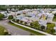 Aerial view of charming pastel colored houses in a neighborhood setting at 608 Surfsong Way # 608, North Myrtle Beach, SC 29582