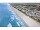 Aerial of beachfront property and town at 713 N Ocean Blvd. # 204, Surfside Beach, SC 29575