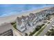 Aerial view of oceanfront property and community at 713 N Ocean Blvd. # 204, Surfside Beach, SC 29575