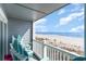 Balcony with stunning ocean view at 713 N Ocean Blvd. # 204, Surfside Beach, SC 29575