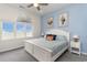 Ocean view bedroom with a king-size bed and calming decor at 713 N Ocean Blvd. # 204, Surfside Beach, SC 29575