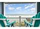 Relaxing ocean view from private balcony at 713 N Ocean Blvd. # 204, Surfside Beach, SC 29575