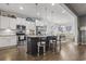 Modern kitchen featuring stainless steel appliances and a large island at 901 Queensferry Ct., Conway, SC 29526