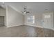 Spacious living room featuring hardwood floors and vaulted ceilings at Tbd Hodges Rd., Conway, SC 29527