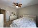 Spacious bedroom with ceiling fan and dresser at 1818 Topsail Ln., North Myrtle Beach, SC 29582