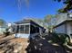 Backyard with screened-in porch at 1818 Topsail Ln., North Myrtle Beach, SC 29582