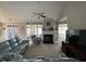 Spacious living room with fireplace and access to sunroom at 1818 Topsail Ln., North Myrtle Beach, SC 29582