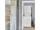 Convenient laundry closet with stacked washer/dryer at 1890 Colony Dr. # 17-G, Surfside Beach, SC 29575