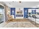 Living room with fireplace and access to kitchen at 1890 Colony Dr. # 17-G, Surfside Beach, SC 29575