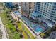 Aerial view of resort with pools and beach at 2004 N Ocean Blvd. # 1472, Myrtle Beach, SC 29572