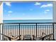 Oceanfront balcony with chairs and table at 2004 N Ocean Blvd. # 1472, Myrtle Beach, SC 29572