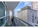 Balcony with ocean views and building exterior visible at 2504 North Ocean Blvd. # 436, Myrtle Beach, SC 29577