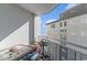 Balcony with grill and seating offers ocean views at 2504 North Ocean Blvd. # 436, Myrtle Beach, SC 29577