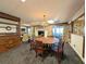 Spacious basement recreation area with fireplace and seating at 462 Mohican Dr., Georgetown, SC 29440