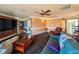 Spacious living room with comfortable seating and large TV at 462 Mohican Dr., Georgetown, SC 29440