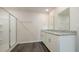 Bathroom boasts double vanity and a large shower at 5800 Ellisridge Ct, Conway, SC 29526