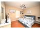 Spacious bedroom with a king-size bed and coastal decor at 613 Sea Mountain Hwy. # 128, North Myrtle Beach, SC 29582