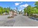 View of neighborhood entrance with brick columns, water feature, and well maintained landscaping at 626 Lorenzo Dr. # 626, North Myrtle Beach, SC 29582