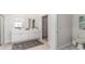 Double vanity bathroom with a large walk in shower at 8059 Bear Claw Way, Conway, SC 29526