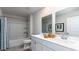 Bathroom with double vanity and shower/tub at 8059 Bear Claw Way, Conway, SC 29526