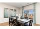 Dining room with table, chairs, and water view at 8059 Bear Claw Way, Conway, SC 29526