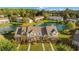 Aerial view of townhouses with a pond at 1010 Pinnacle Ln. # 1010, Myrtle Beach, SC 29577
