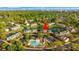 Aerial view of home near community pool at 1010 Pinnacle Ln. # 1010, Myrtle Beach, SC 29577