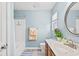 Clean bathroom with a tub, shower, and vanity at 1010 Pinnacle Ln. # 1010, Myrtle Beach, SC 29577