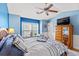 Primary bedroom with window seat and built-in dresser at 1010 Pinnacle Ln. # 1010, Myrtle Beach, SC 29577