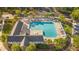 Community pool with lounge chairs and cabana at 1010 Pinnacle Ln. # 1010, Myrtle Beach, SC 29577