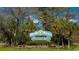 Myrtle Beach welcome sign, featuring palm trees and landscaping at 1110 Barrington Way, Conway, SC 29526
